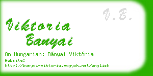 viktoria banyai business card